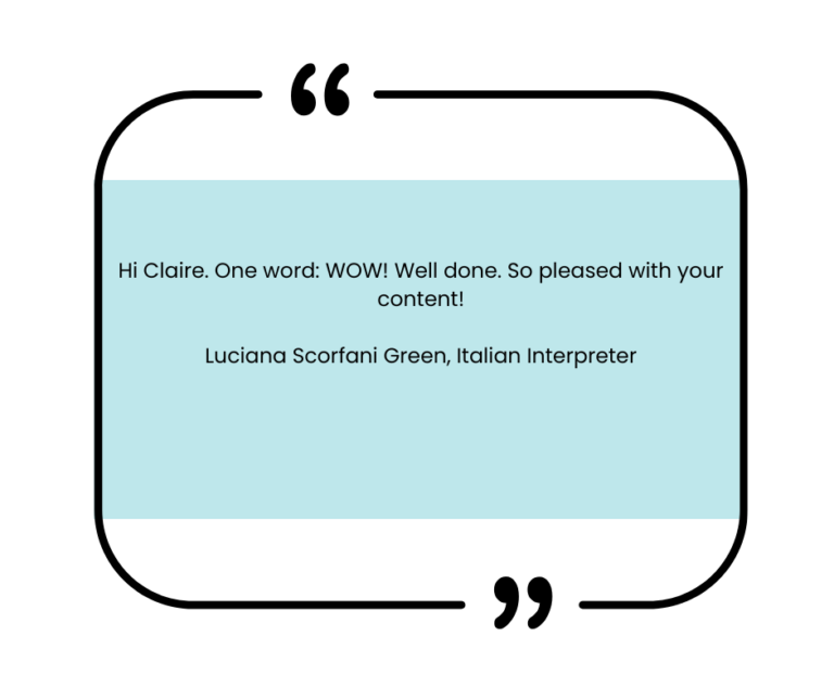 Testimonial Luciana