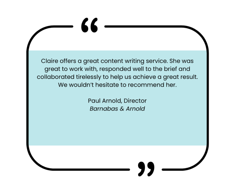 Testimonial Paul Arnold