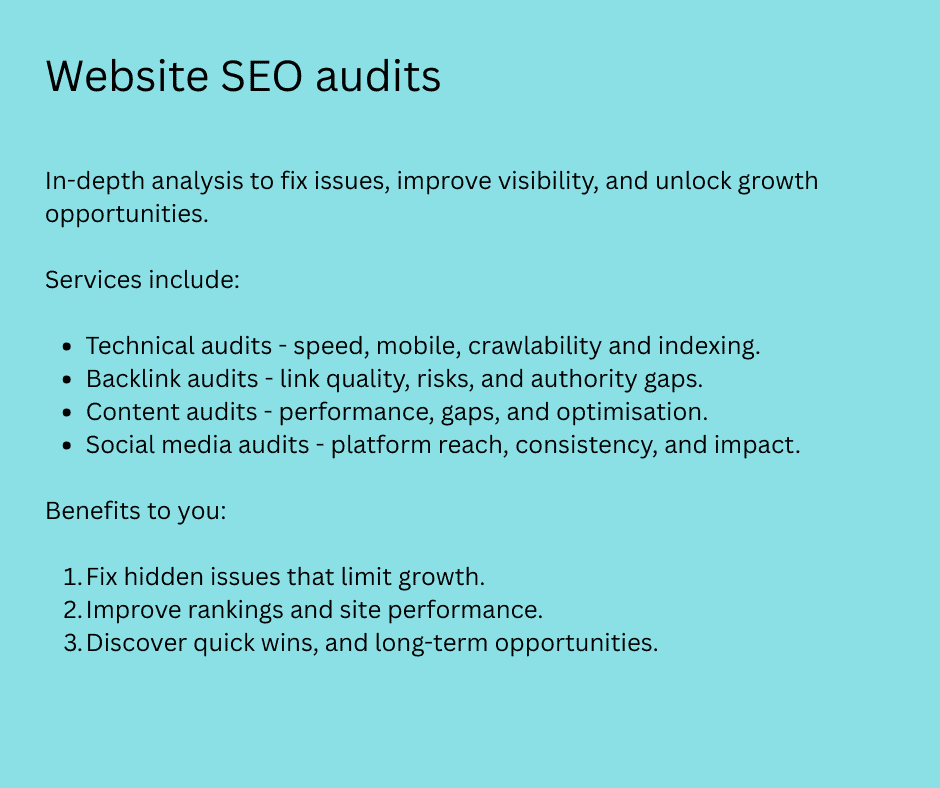 Website SEO audit benefits
