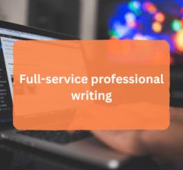 Full service professional writing